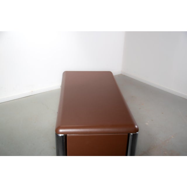 No. 3055D Table Desk and No. 3076 Credenza from KnollStudio, 1988 For Sale - Image 12 of 18