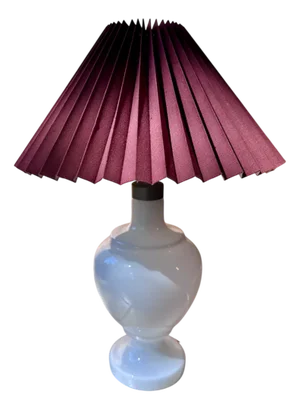 Model Roma Opaline Glass Table Lamp by Anne Grethe Von Halling-Koch for Royal Copenhagen, 1990s