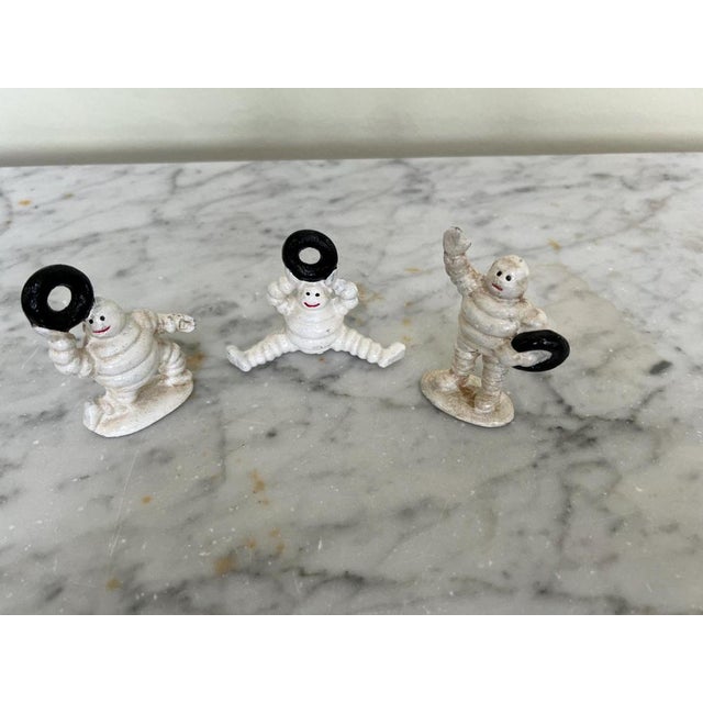 Vintage Cast Iron Michelin Man Models, Set of 3 For Sale - Image 3 of 5