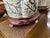 Pink Vintage Pink Porcelain Cherry Blossom Lamps, a Pair For Sale - Image 8 of 11