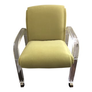 Vintage Acrylic Upholstered Chair For Sale