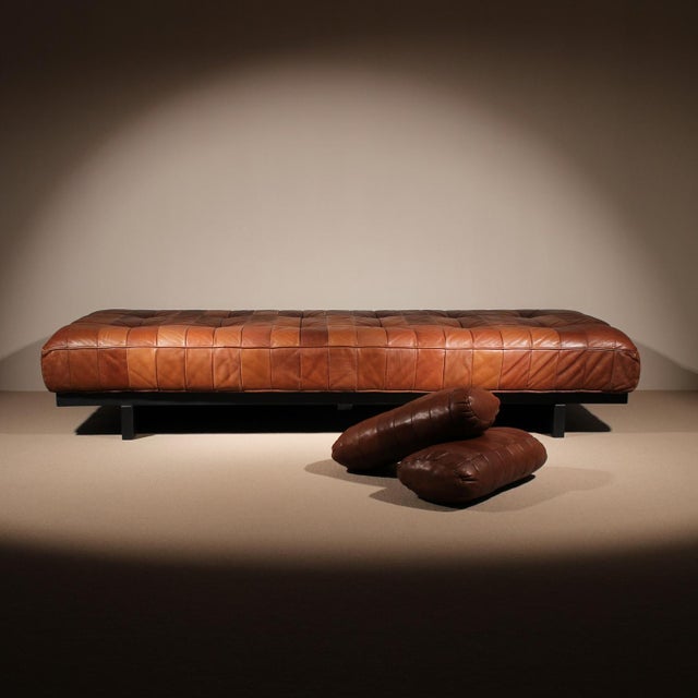 DS-80 Daybed in Cognac Patchwork Leather from de Sede, 1970s For Sale - Image 9 of 18