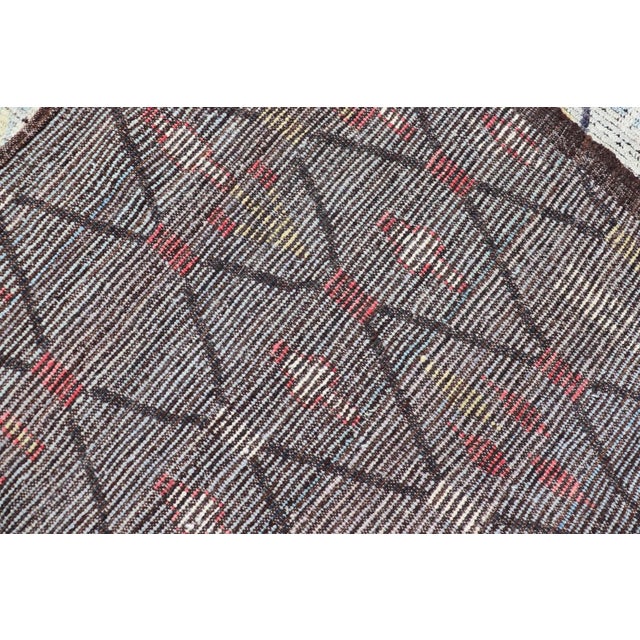 Modern Moroccan Rug by Keivan Woven Arts With All-Over Geometric 9'6 X 11'3 V For Sale - Image 11 of 11