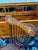 Brown 1970s Traditional Roll-Top Secretary Desk With Mother-of-Pearl Inlay Chair For Sale - Image 8 of 12