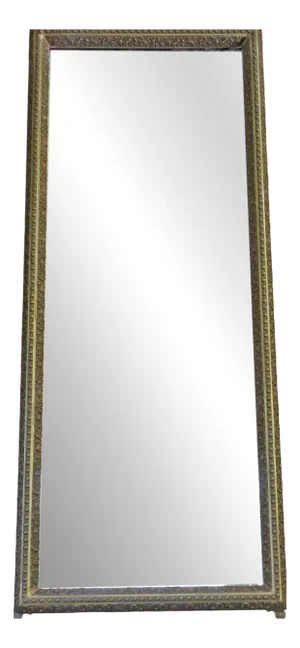 Antique Gilt Full-Length Floor Wall Dressing Mirror, 1910s