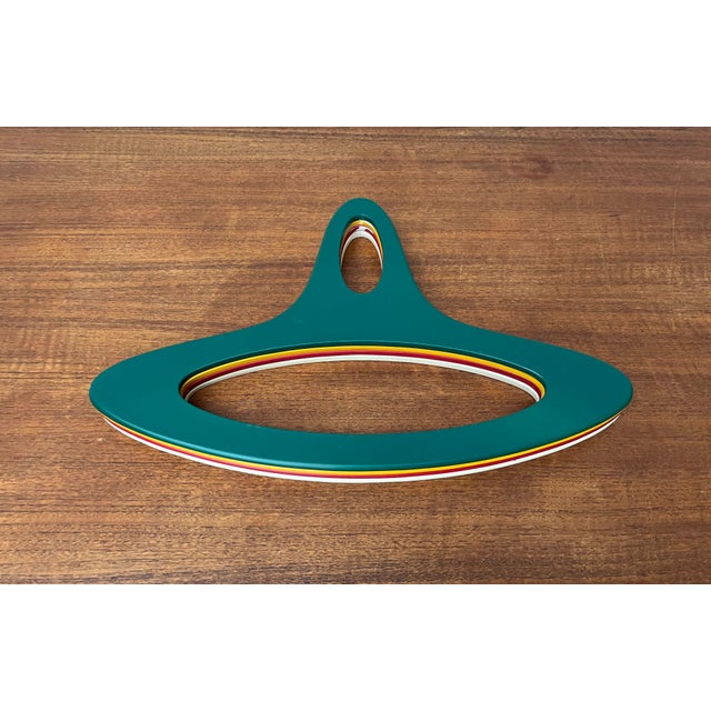 Mid-Century Modern German Space Age Green, Red, Yellow, White Coat Hangers by Jürgen Lange for Schönbuch, 1960s, Set of 4 For Sale - Image 17 of 18