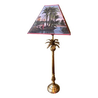 Palma Lamp with Exotique Carré Lampshade by Tiller For Sale