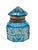 Antique Art Deco French Inkwell in Blue Faceted Glass, 1920 For Sale - Image 10 of 10