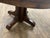 Brown Antique Mission Arts and Crafts Tiger Oak Quarter Sawn Pedestal Dining Table For Sale - Image 8 of 18