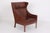 Model 2204 Wing Chair in Brown Leather by Børge Mogensen for Fredericia, 1974 For Sale - Image 14 of 14