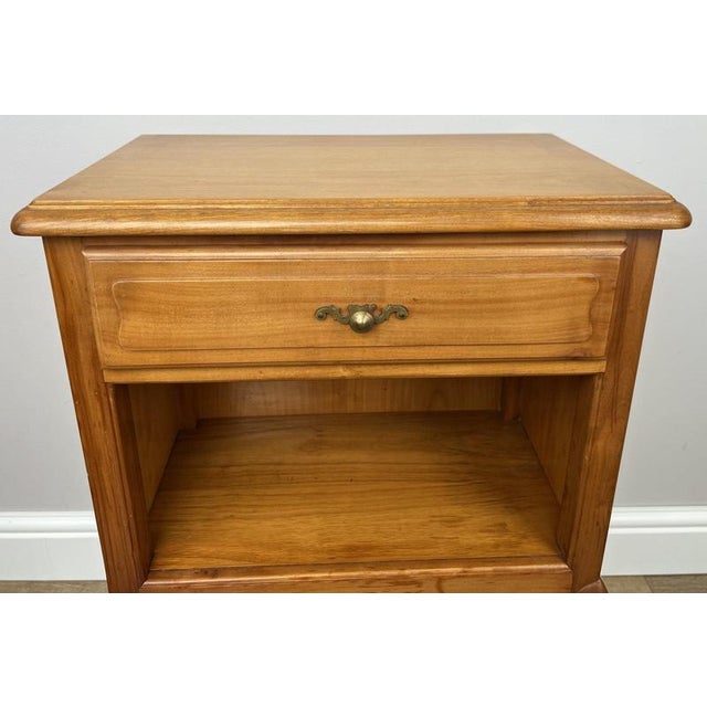 French Bedside Tables in Wood, Set of 2 For Sale - Image 14 of 17