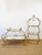 Vintage 1960s Italian Gold Gilt Curvy Tiered 2pc Etagere Shelf For Sale - Image 16 of 17