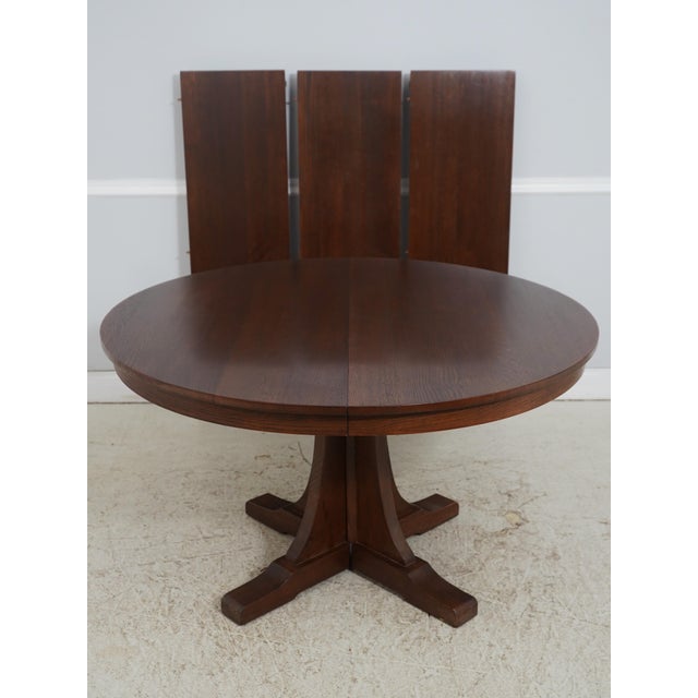 Age: Approx: 20 Years Old Details: Finish no.34 Eastwood High Quality Construction Arts & Crafts Style Solid Oak Split...
