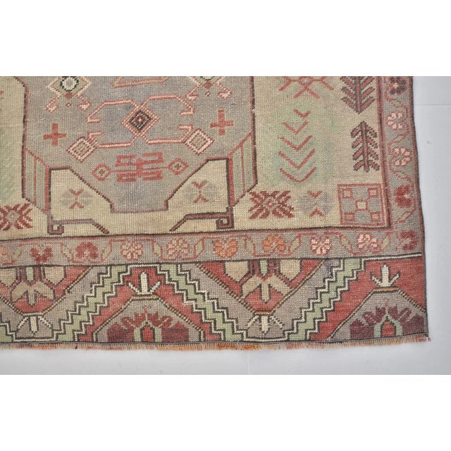 Turkish Vintage Home Living Area Carpet For Sale - Image 3 of 9