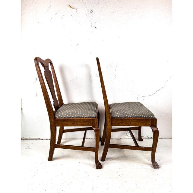 Late 20th Century Queen Anne Style Dining Chairs, Set of Four For Sale - Image 13 of 16