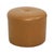 Vintage Round Camel Skai Ottoman, 1960s For Sale - Image 12 of 12