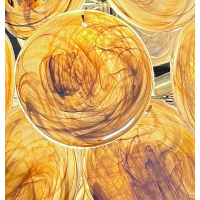 DUTIES INCLUDED An exceptional Italian Murano chandelier inspired by the iconic Vistosi style, featuring 24 handcrafted...