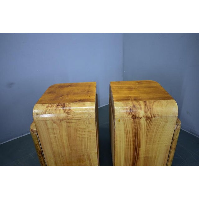 Art Deco Bedside Tables, Czechoslovakia, 1937, Set of 2 For Sale - Image 14 of 18