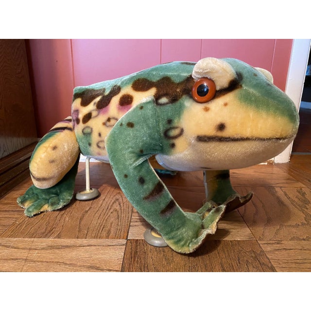 1950s Vintage Steiff Mohair Frog Footstool Ottoman For Sale - Image 11 of 11