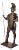 Life-Sized Bronze Roman Gladiator with Spear For Sale