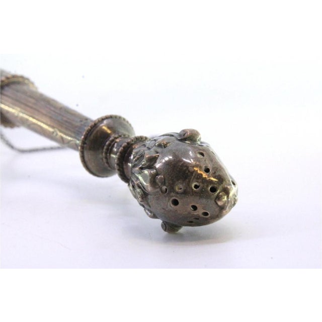 Holy Water Sprinkler in Silver with Reliefs and Applications For Sale - Image 3 of 9