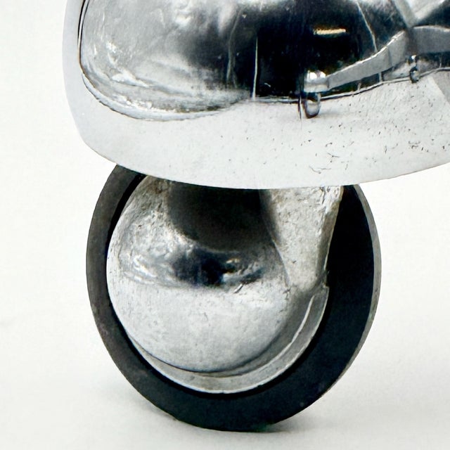 Silver Adjustable Chrome Table from Allegri Parma, Italy, 1970s For Sale - Image 8 of 11