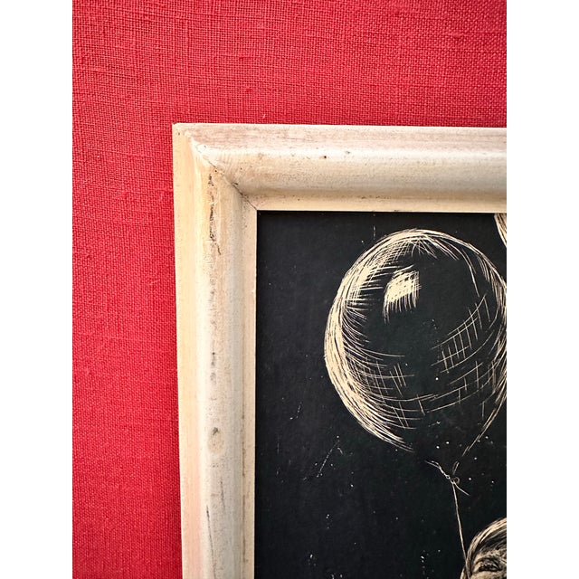 Figurative Vintage Art Titled “Balloons” by Jean Henrikson For Sale - Image 3 of 10