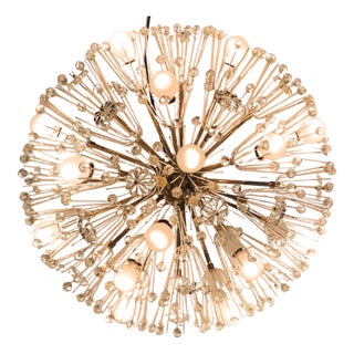 Enormous Sputnik Dandelion Snowflake Flushmount by Emil Stejnar for Rupert Nikoll, 1950s For Sale