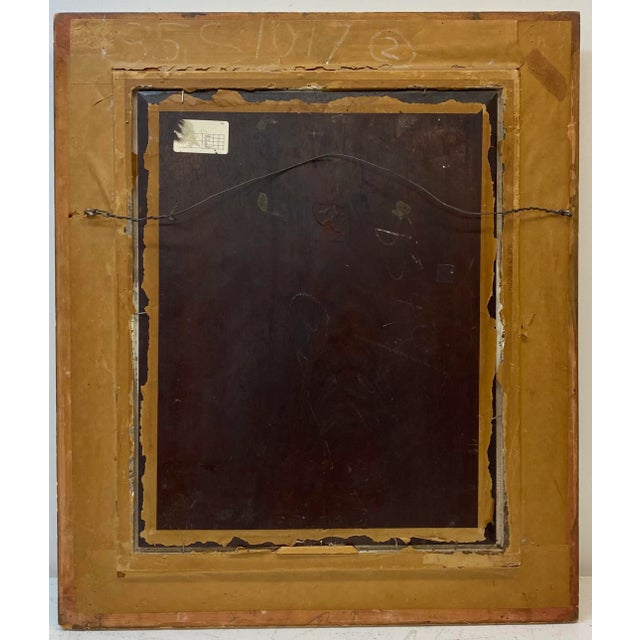 Eduard L. Roelant Mid-19th Century Oil Portrait of Two Sisters With Their Dog For Sale - Image 10 of 12