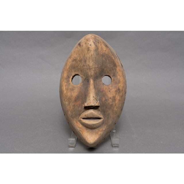 19th Century Antique African Hand Carved Tribal Passport Mask For Sale - Image 5 of 6