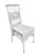 1940s Shabby Chic White Wicker Mahogany Top Writing Secretary Desk W/ Chair For Sale - Image 10 of 14