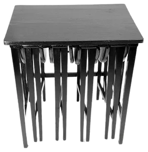 Openable Nesting Tables from Mundus, Vienna, 1910s, Set of 5