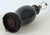 Black Chinese Late Qing Mirror Black Monochrome Porcelain Baluster Vase Mounted as a Table Lamp For Sale - Image 8 of 8