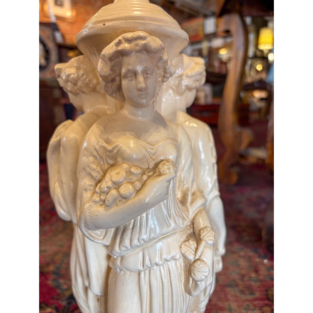 1960s Three Graces Table Lamp For Sale - Image 11 of 12