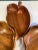 Mid-Century Modern Vintage Monkey Pod Wood Leaf Serving Bowls - Set of 3 For Sale - Image 3 of 5