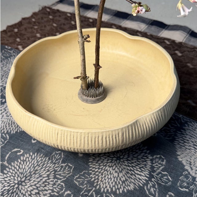 Vintage Ceramic Ikebana Bowl, 1980s For Sale - Image 9 of 11