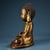 Bronze Antique Chinese Gilt Bronze Seated Buddha in Meditation Dhyana Mudra For Sale - Image 8 of 9