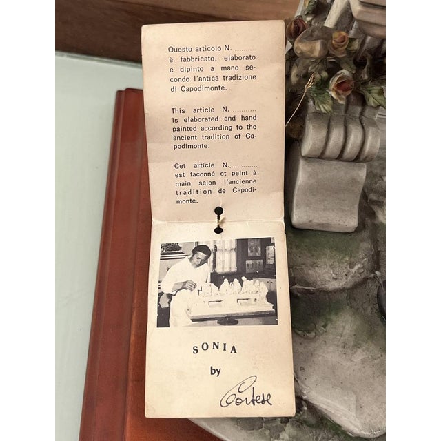 Large Mid-Century Porcelain Romeo and Juliet from Capodimonte, 1960s For Sale - Image 10 of 15