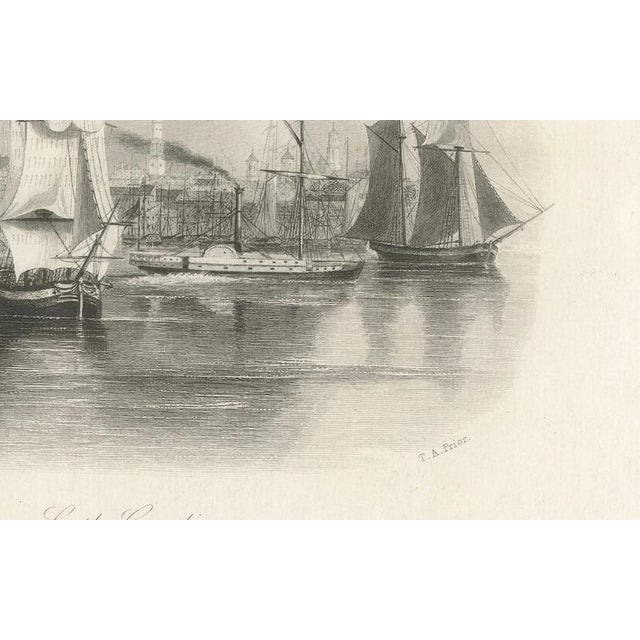 Charleston Harbor, South Carolina American Port View, 1850, Paper For Sale - Image 3 of 10