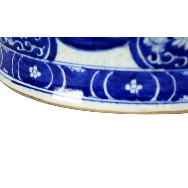 Chinese Late Ming Chinese Porcelain Blue & White Vase For Sale - Image 3 of 5