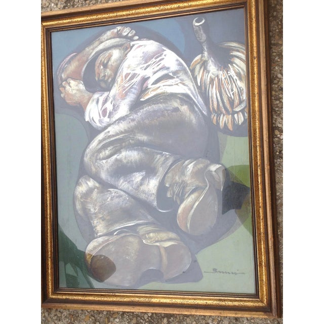 Bruno Bruni, Riposo, 1970s, Oil on Canvas For Sale - Image 8 of 8