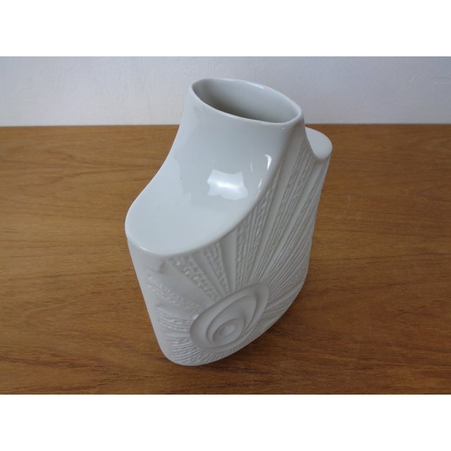 Ceramic Mid-Century Op Art 1247/2 Vase from Edelstein Bavaria, Germany, 1960s For Sale - Image 7 of 12