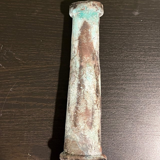 Mid 20th Century Vintage Style Solid Brass Chinese Signal Cannon 12" Military Decor For Sale - Image 5 of 7