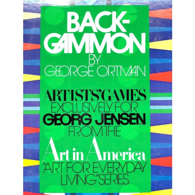 Georg Jensen 1969 Backgammon Game Designed by George Ortman, Made by George Jensen for Art in America Series For Sale - Image 4 of 7