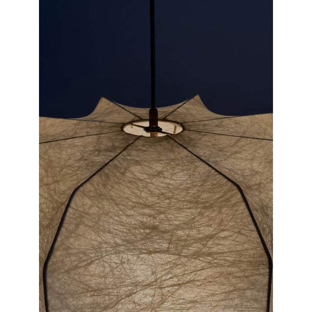 Cocoon Pendant Lamp attributed to Achille & Pier Giacomo Castiglioni, 1960s For Sale - Image 11 of 13