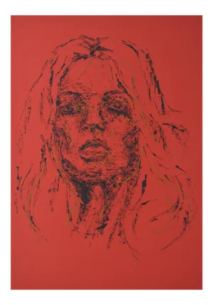 Ant Pearce "Kate #7 #1" 2016 Abstract Mixed Media Portrait