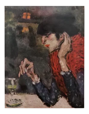 1950s Picasso First Edition "The Absinthe Drinker" Period Lithograph