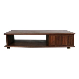 1960s Low Slung Mid Century Coffee Table For Sale