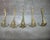 Vintage Art Nouveau Style Brass Coat Racks, 1970s, Set of 6 For Sale - Image 4 of 5