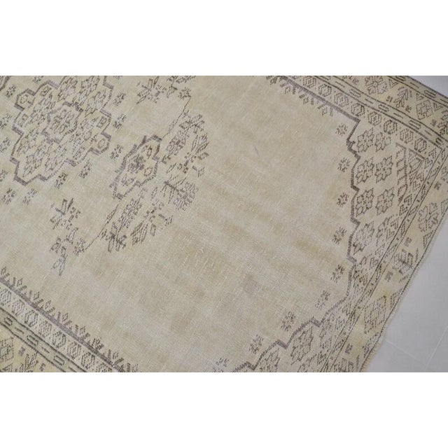 Beige Beige Vintage Anatolia Carpet For Sale - Image 8 of 10